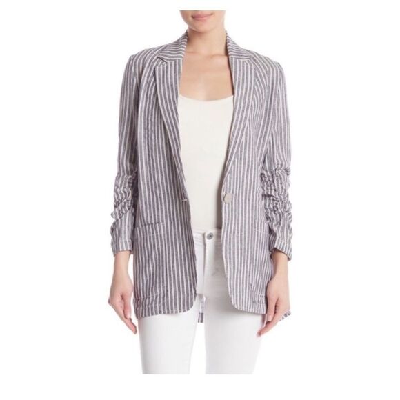 Striped Lightweight Blazer - Picture 1 of 7
